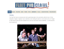 Tablet Screenshot of fleetpubcrawl.com